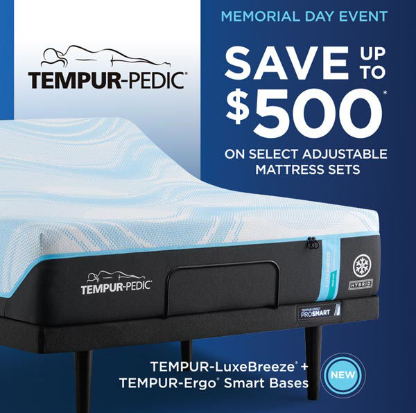 Tempur-Pedic - save up to $500 on select adjustable mattress sets